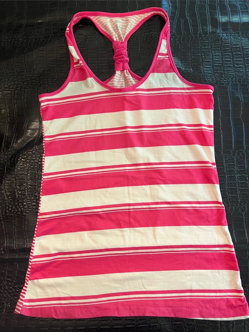 Hot Pink Striped Tank & Jogger Sleep Set nwot - Picture 2 of 6
